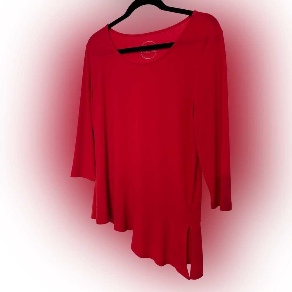 INC International Concepts Asymmetrical Red Tunic